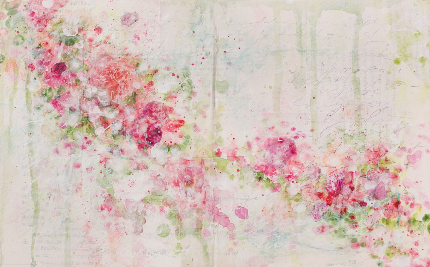 Layers of ink: Watercolor Floral Garden