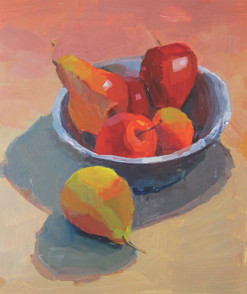 Example of poor cropping in a painting by Patti Mollica | Painting Composition Tips for Beginners | Artists Network