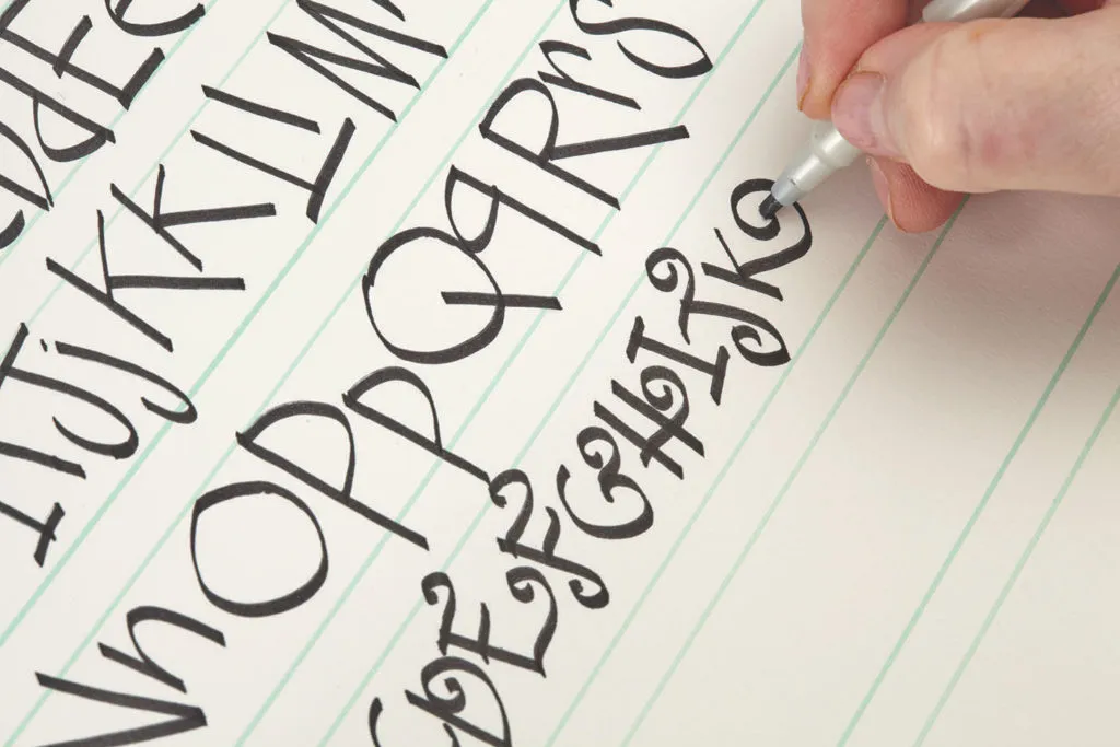 Artful Calligraphy, Step 2 | 10 Hand Lettering Techniques with an Artful Spin by Joanne Sharpe | Artists Network