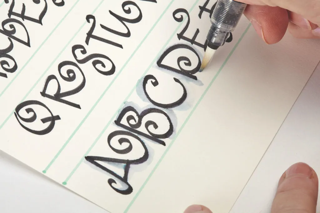 Artful Calligraphy, Step 3 | 10 Hand Lettering Techniques with an Artful Spin by Joanne Sharpe | Artists Network