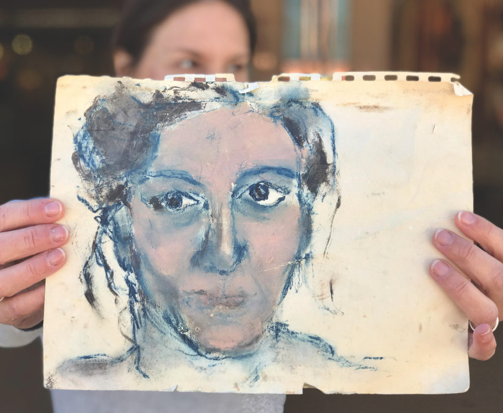 Self-Portrait by Carrie Bloomston | Why Having a Dedicated Drawing Practice is Key for All Artists