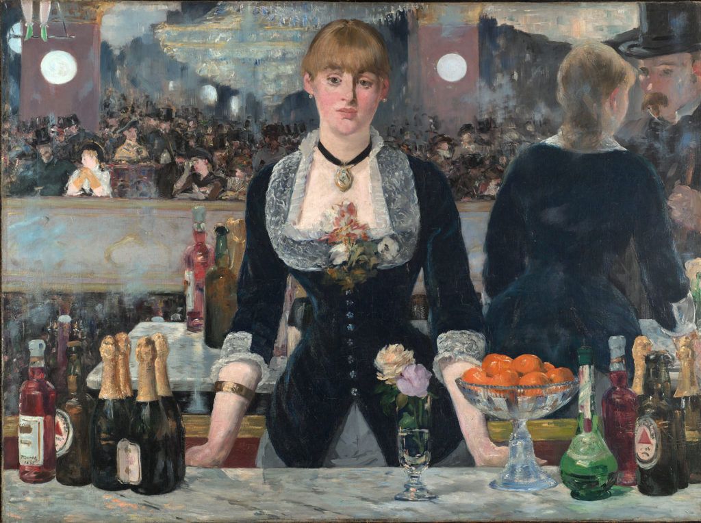 A Bar at the Folies-Bergère by Edouard Manet, 1882, oil painting