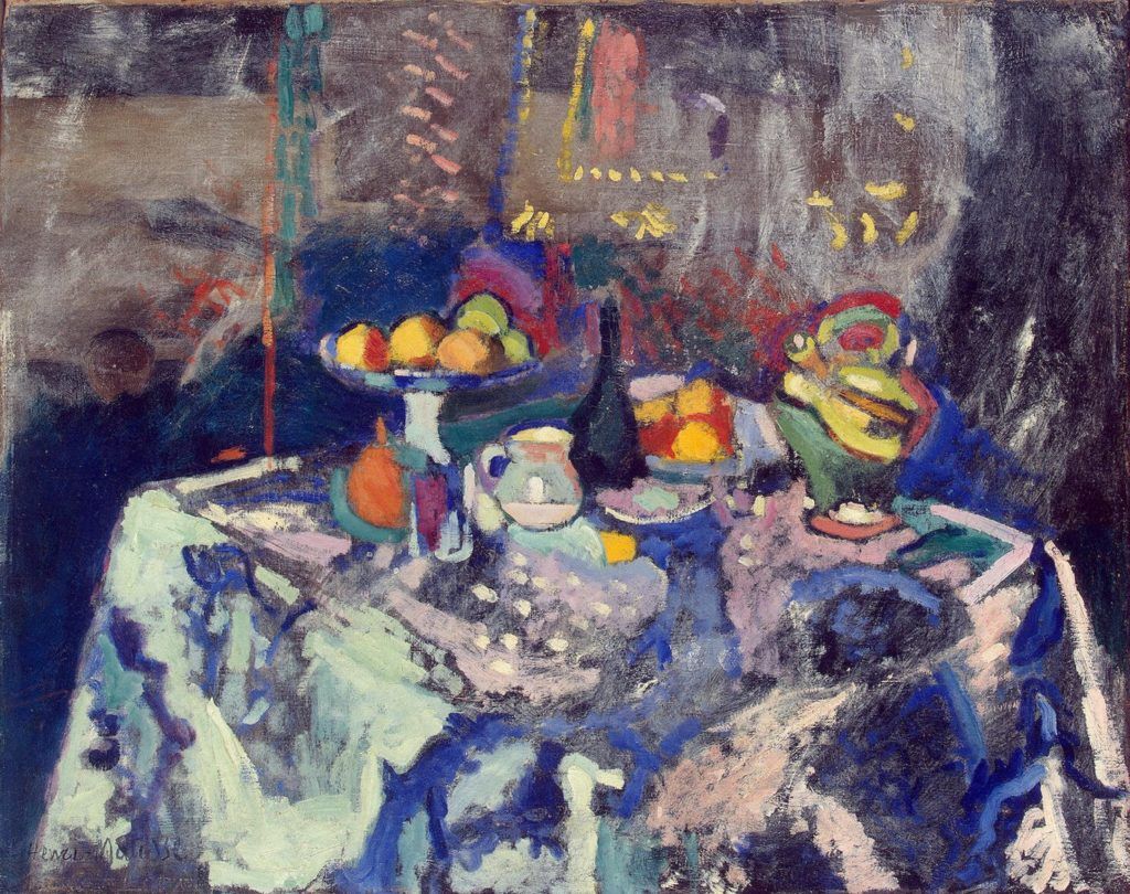 Vase, Bottle and Fruit by Henri Matisse, 1906