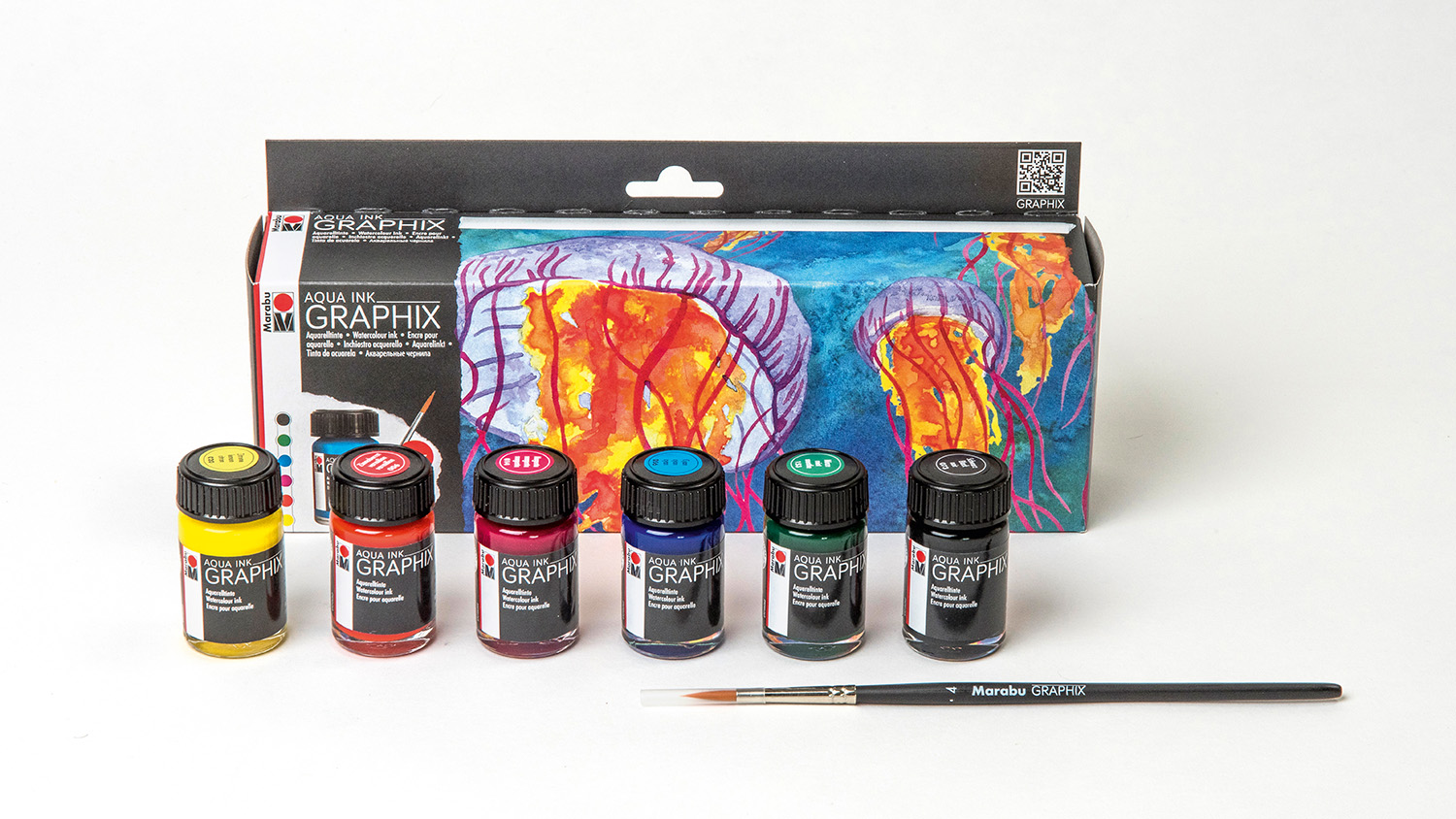 Marabu Graphix Aqua Ink for Colorful Watercolor Screen Printing