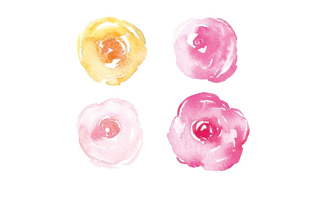 simple watercolor paintings of flowers