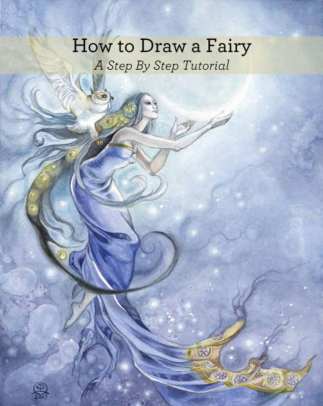 How to draw a fairy - Step by step Pencil Sketch for beginners || Fairy  Drawing Tutorial - YouTube