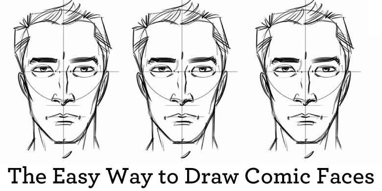 Learn how to draw comic faces with this free tutorial!
