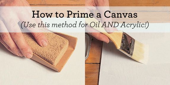 How to prime a canvas