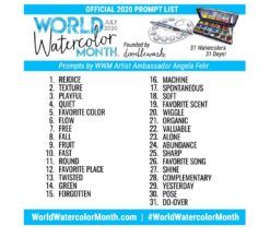 Celebrate World Watercolor Month | 31 Days of Watercolor