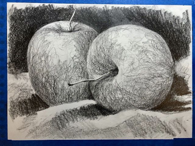 How to draw a realistic Apple with slices and pencil coloring tutorial |  Freehand drawing - YouTube | Apple painting, Drawing apple, Fruit art  drawings