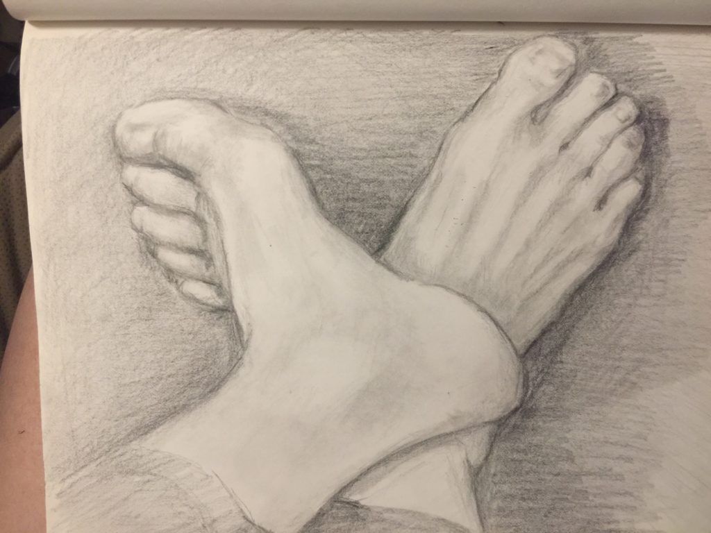 bottom of foot drawing