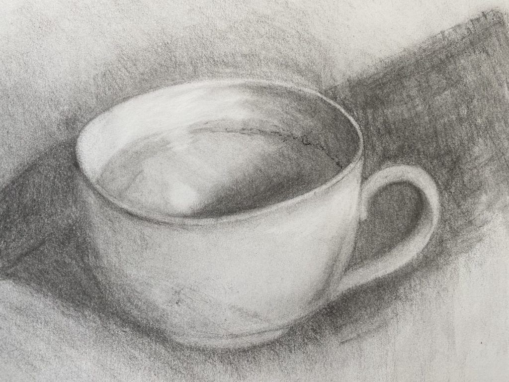Have a cup of coffee, Painting by Young Artist Venkatramanan R