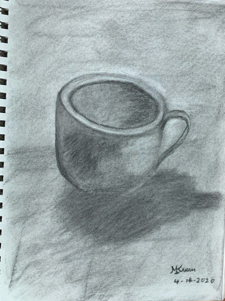 cup drawing sketch