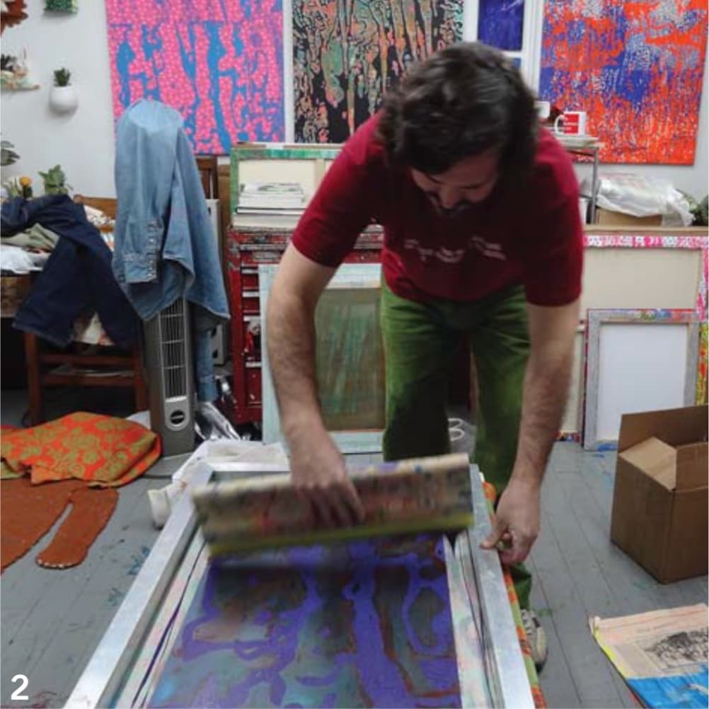 From Screen Print to Acrylic Painting A Demo Artists Network