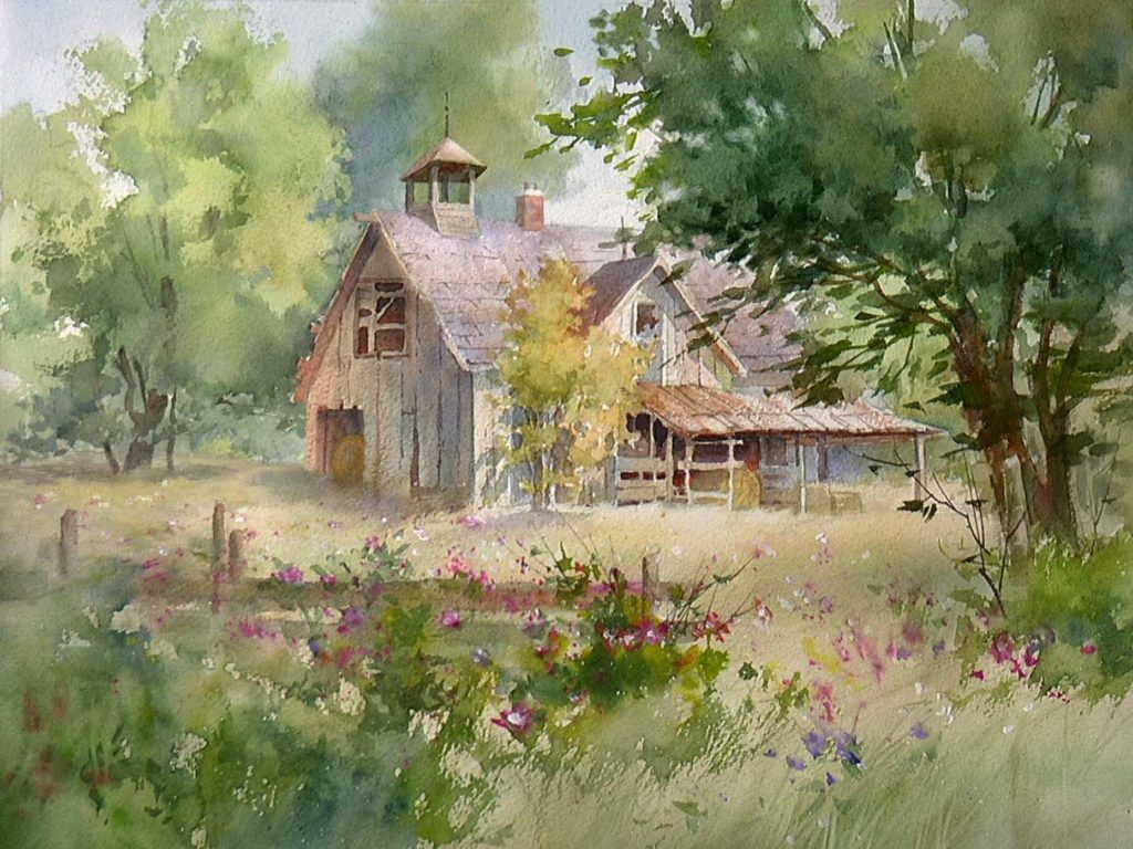 Paint Along 70: Master Greens in Landscape Paintings | Artists Network