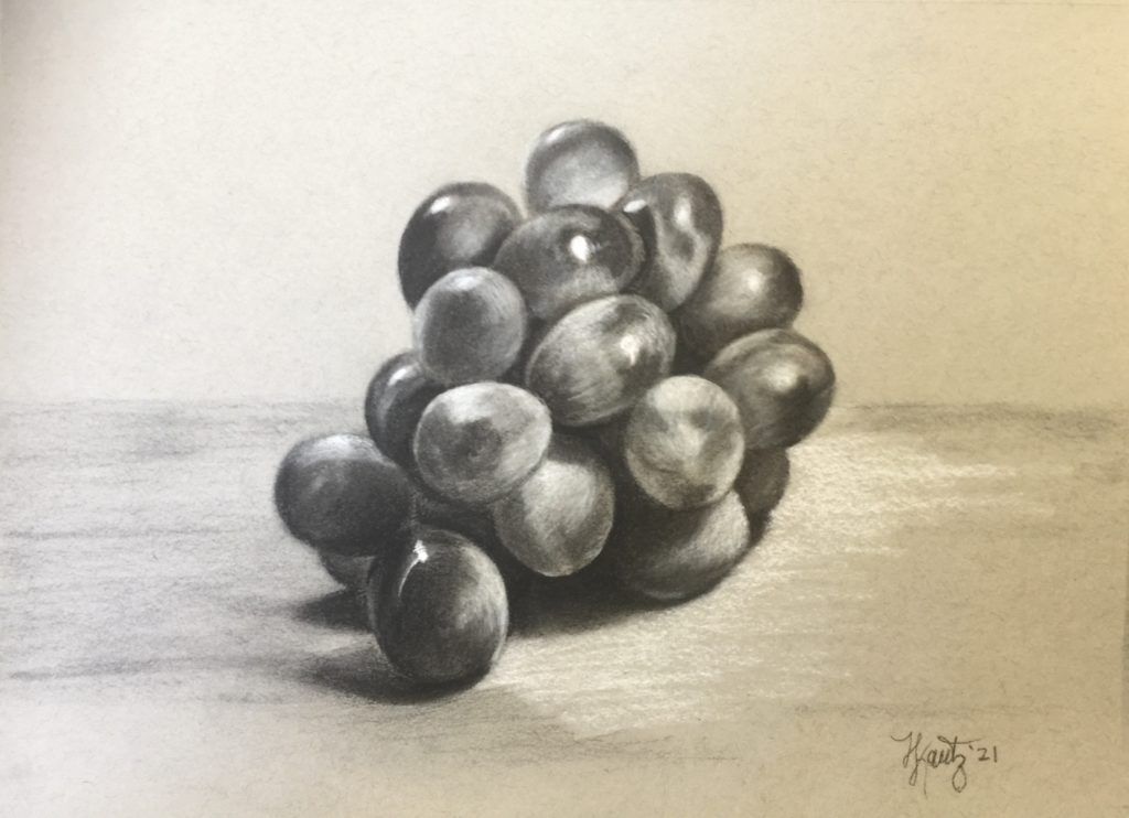 How to draw Grapes using Color pencils / Grape Drawing - YouTube
