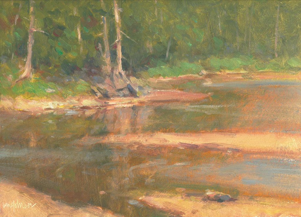 Western River Landscape Oil Painting Original
