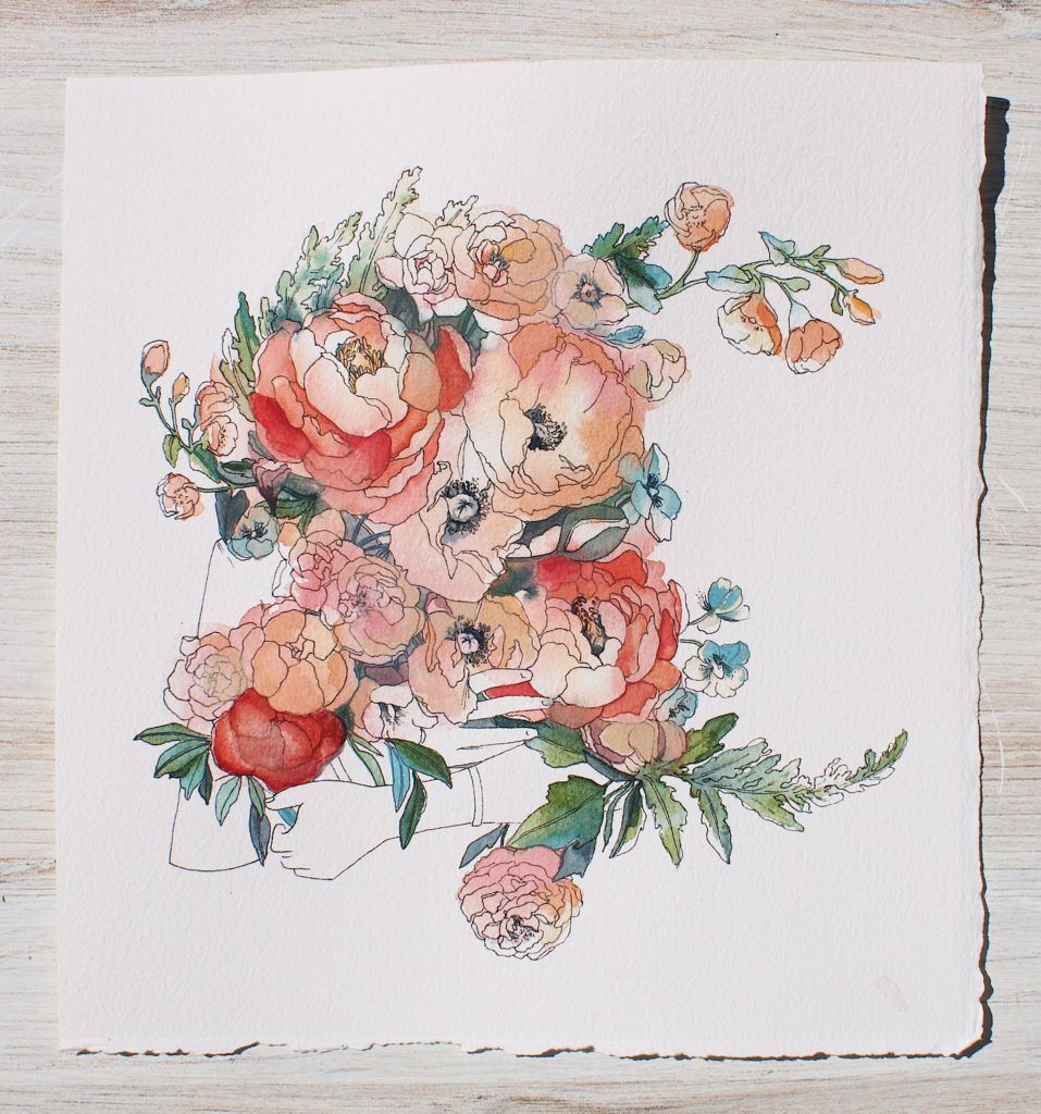 Demo: Sarah Simon's Layered Watercolor & Ink Botanicals