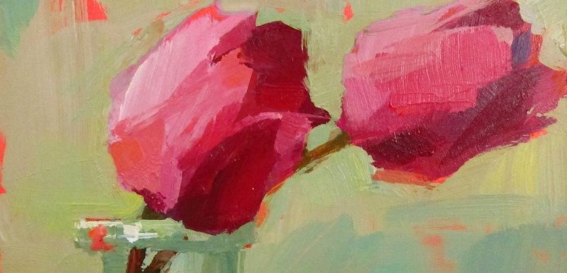 Easy Red Tulip Pastel Tutorial  BEGINNER Pastel Painting Lesson 