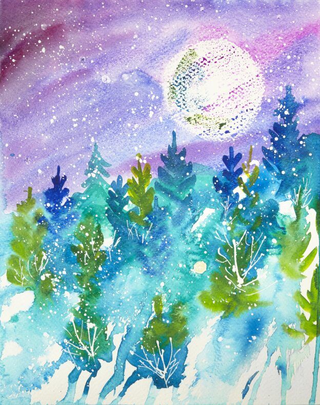 The Art Lounge - Watercolor Resist Painting: Layer your paper with
