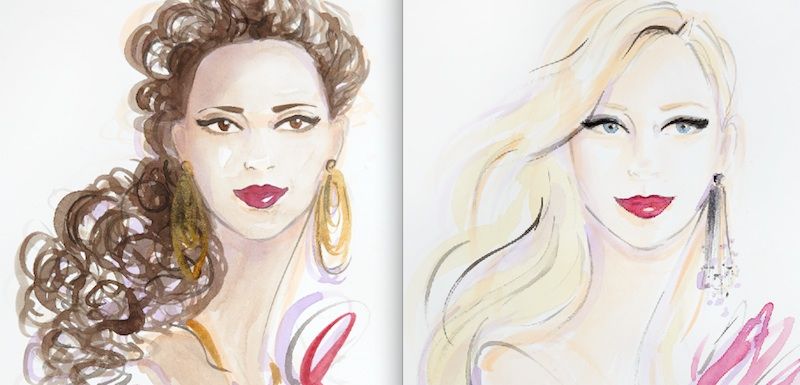 Fabulous Doodles Fashion Illustration blog by Brooke Hagel: Face it