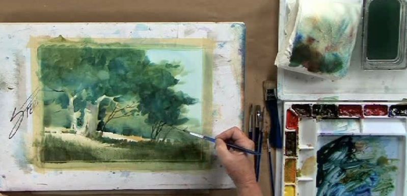 Creating Luminous Watercolor Landscapes by Sterling Edwards