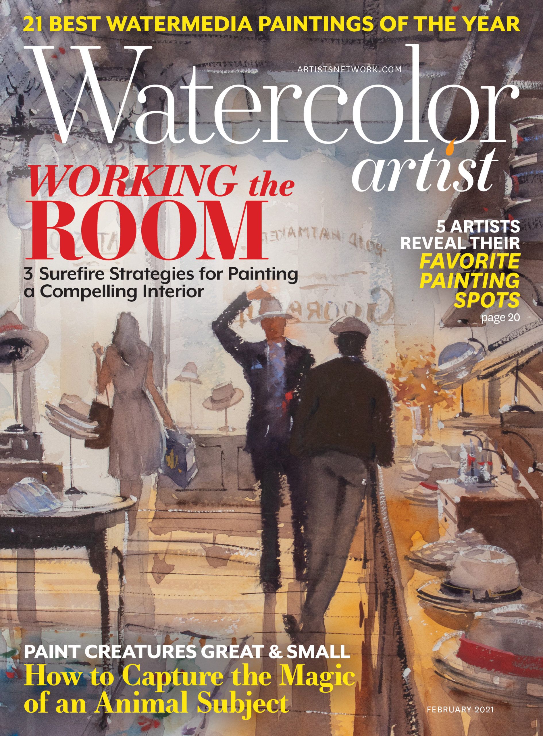 Watercolor Artist January February 2021 Digital Edition Artists Network   WCA 20210201 1 Scaled 1 .optimal 