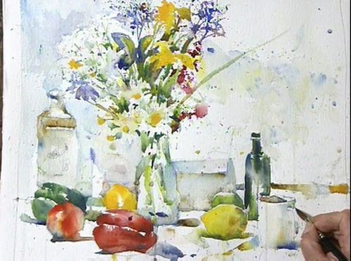 Watercolor Painting Kit Flowers and Still Lifes Two