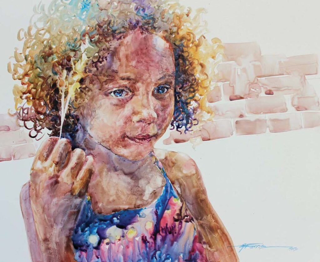 Watercolor on YUPO  Painting Demo by Alicia Farris