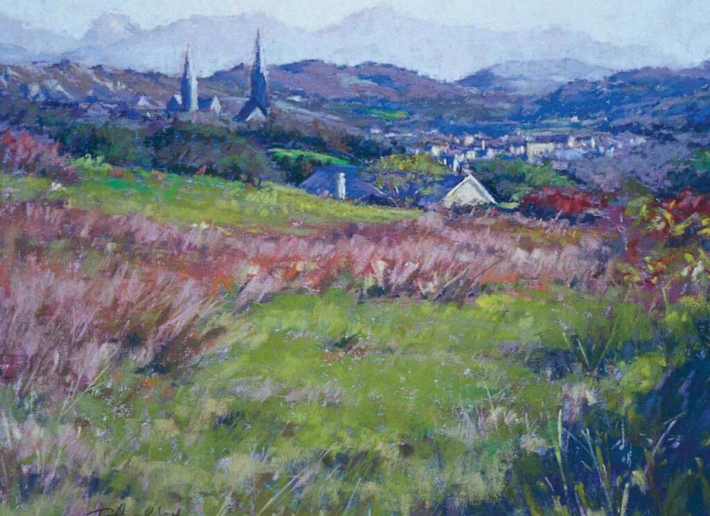 Terri Ford Landscape Paintings: Steeples of Clifden