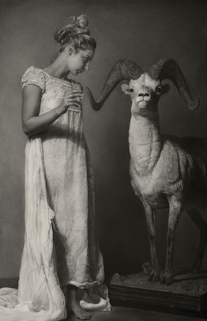 Best portraits: Emily and the Ram "Conjuring" (37th Artists Magazine Annual Art Competition Winner)