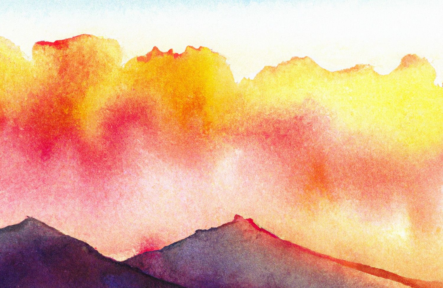 DALL·E 2023 01 10 09.08.56 Mountain ridge at sunset in watercolor 1500.jpg.optimal