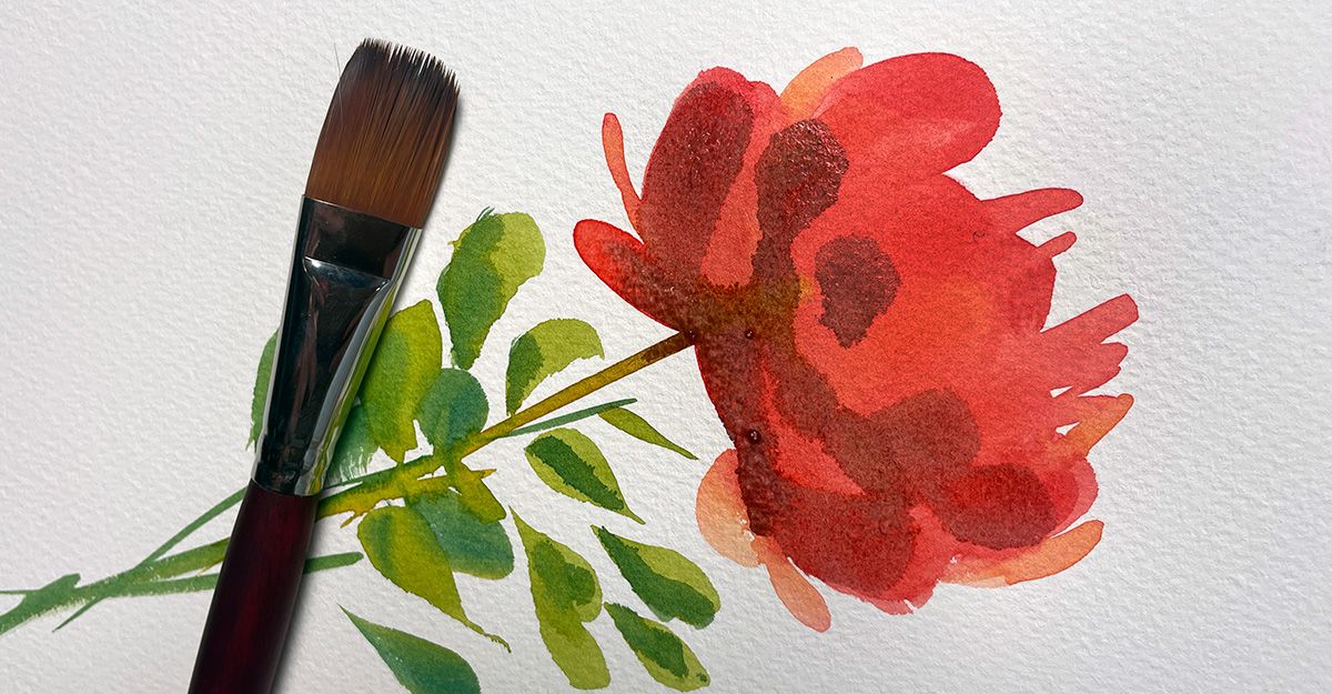 The Brush Does the Work: Painting Watercolor Flowers