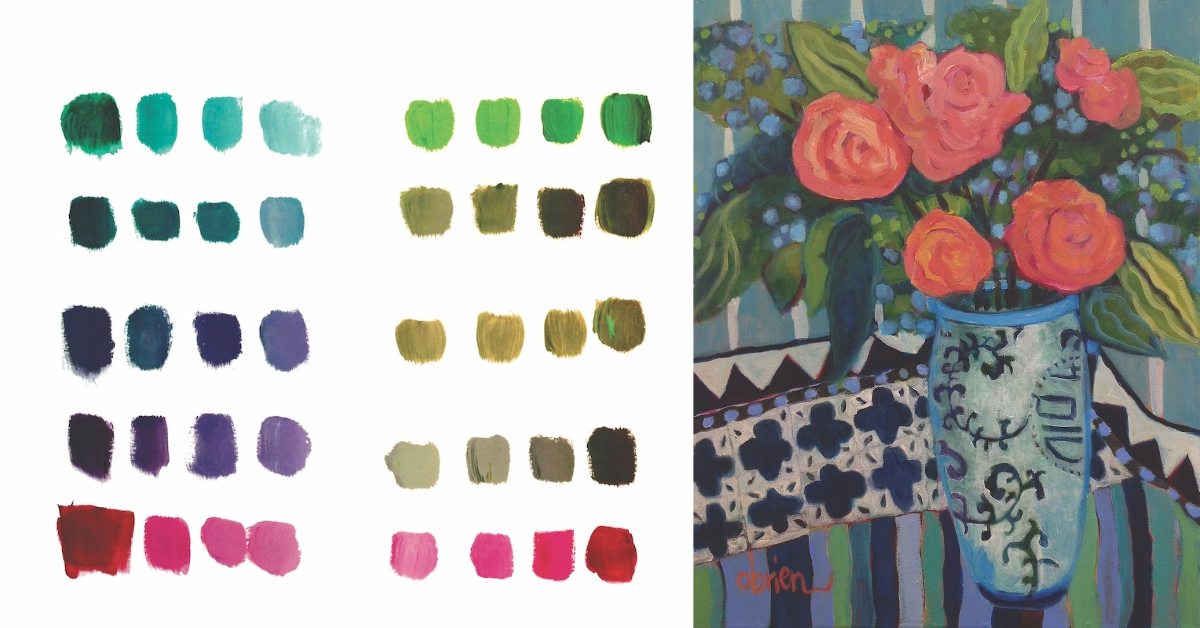 An Organized Palette Leads to Intuitive Color Mixing