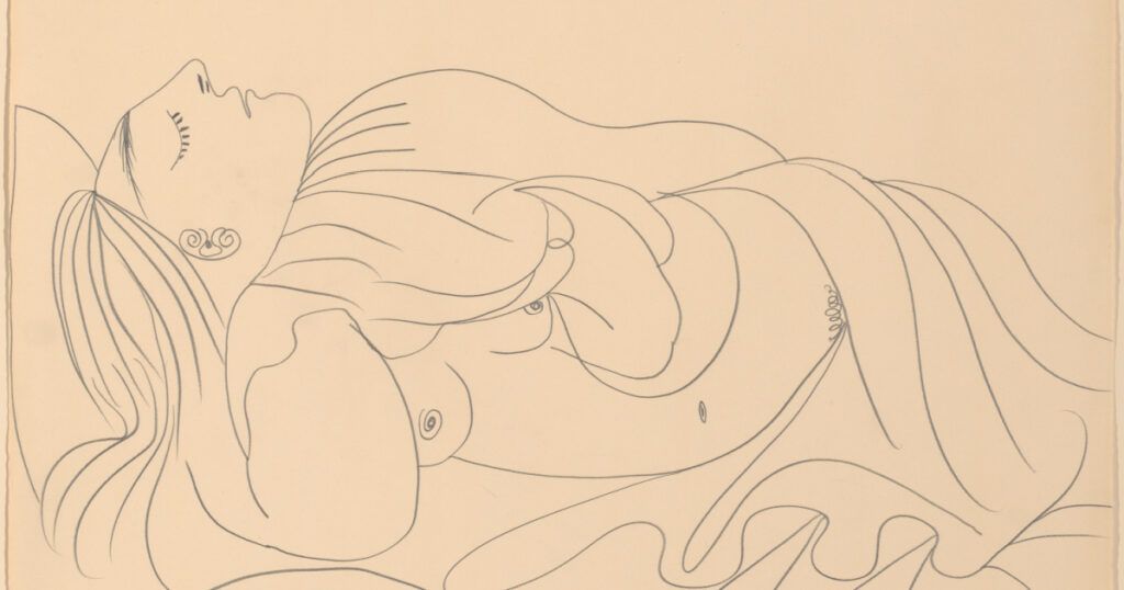 Reclining Nude (Sleeping Woman), September 5, 1969, by Pablo Picasso.